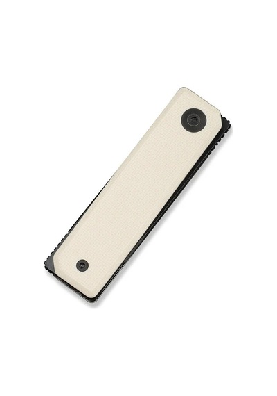 Civivi Kukei Ivory G10 Handle Black Stonewashed Nitro-v Blade Kamp Çakı Beyaz