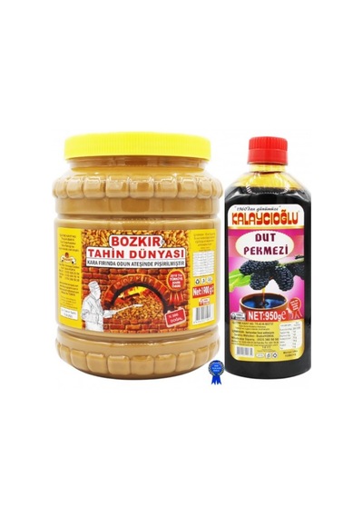 Kalaycıoğlu Bozkır Tahin Dünyası Kavrulmuş Tahin 1900 G + Dut Pekmezi 950 G