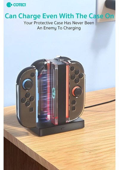 Özel Seri Oyuncağı Oyun Odası Oda Düzeni Coteci Nintendo Switch 2 Joy-con Şarj Ünitesi Ve Standı