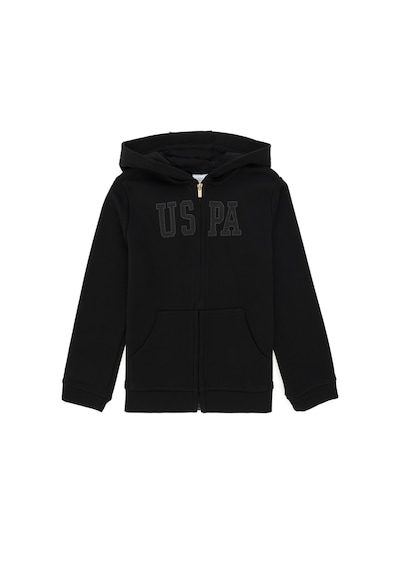 U.S. Polo Assn. Kız Çocuk Siyah Kapüşonlu Basic Sweatshirt 50292507-VR046 U.S. Polo Assn. Kız Çocuk Siyah Kapüşonlu Basic Sweatshirt 50292507-VR046