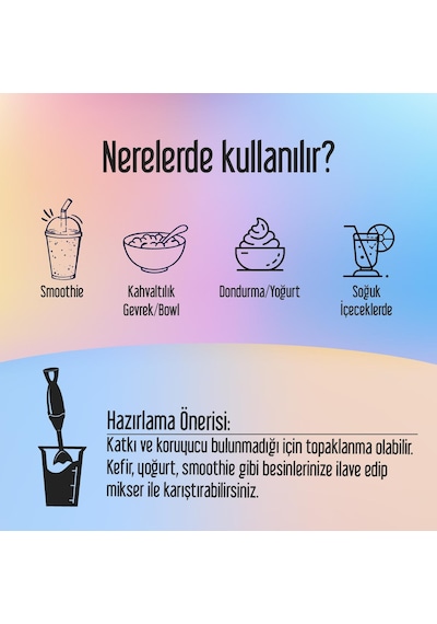 Pol's Freeze Fresh Beauty Blend 100 G, Dondurularak Kurutulmuş Meyve Tozu, Kolajen, İnülin, Yüksek Lif, Manganez