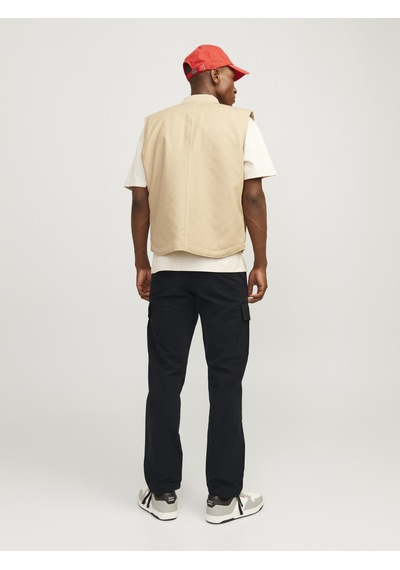 Jack & Jones Erkek Pamuklu Kargo Pantolon - Kane - 12258150 Siyah