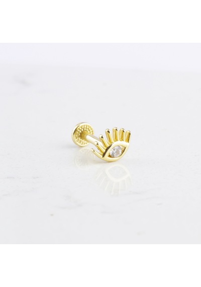 Glorria Altın Göz Tragus Piercing Çok Renkli 23924105