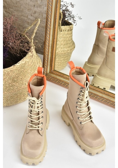 Fox Shoes Vizon Süet Kadın Bot L973916002