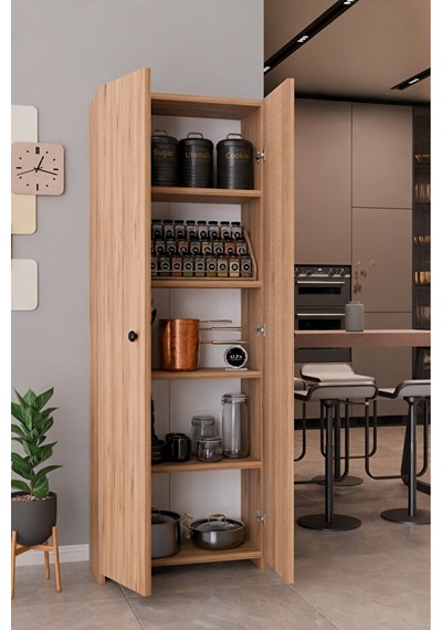 150 Cm 2 Kapaklı 5 Raflı Çok Amaçlı Mutfak Dolabı Kiler Düzenleyici Organizer Ve Erzak Dolabı Atlantik Çam 150 Cm 2 Kapaklı 5 Raflı Çok Amaçlı Mutfak Dolabı Kiler Düzenleyici Organizer Ve Erzak Dolabı Atlantik Çam