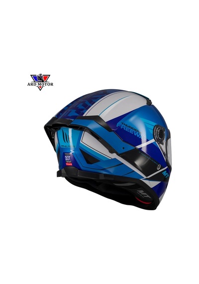 Thunder 4 Sv Freeway A17 Parlak Kapalı Kask 1 Mavi