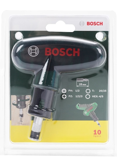 Bosch 9 Parça Cırcır Tornavidalı Aksesuar Seti 2607019510