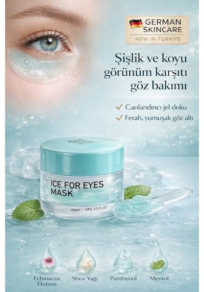 Methode Brigitte Kettner Ice For Eyes Mask 15 Ml Soğutucu, Ferahlatıcı Ve Canlandırıcı Göz Çevresi Maskesi
