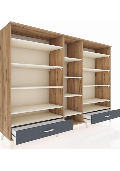 Hyperion Dolap 14 Raflı 2 Çekmeceli 220x44x163 Çam-aytaşı/antras Çam-aytaşı/antrasit Hyperion Dolap 14 Raflı 2 Çekmeceli 220x44x163 Çam-aytaşı/antras Çam-aytaşı/antrasit