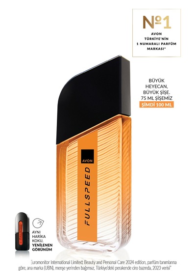 Avon Full Speed Erkek Parfüm Edt 75 Ml Ve 50 Ml Roll On Hediyelik Set Şık Tasarım Turunçgil