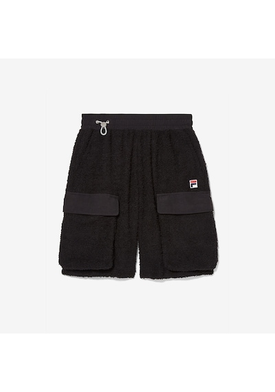 Siyah Fila Erkek Kargo Şort Terry Lu411121 Siyah