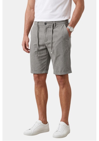 Deep Sea Deepsea Gri Slim Fit Likralı Çizgi Dokulu Beli Lastikli İpli Erkek Şort Kapri 2601743 Deep Sea Deepsea Gri Slim Fit Likralı Çizgi Dokulu Beli Lastikli İpli Erkek Şort Kapri 2601743