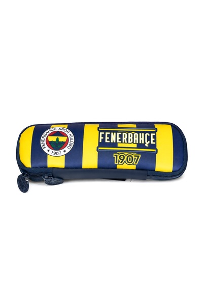 Fenerbahçe Lisanslı Çubuklu Kalemlik - Sarı Lacivert Tek Bölmeli Kalem Çantası Sarı - Lacivert