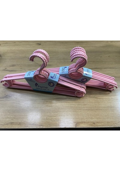 Pamir İnce 6 Lı Pembe Askı 39 Cm X 19 Cm Plastik Pembe Tr Diğer