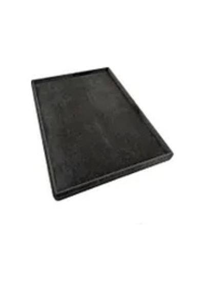 Süet Kumaş Füme Renk 34/24 Cm Takı Servis Sunum Tablası Çok Renkli