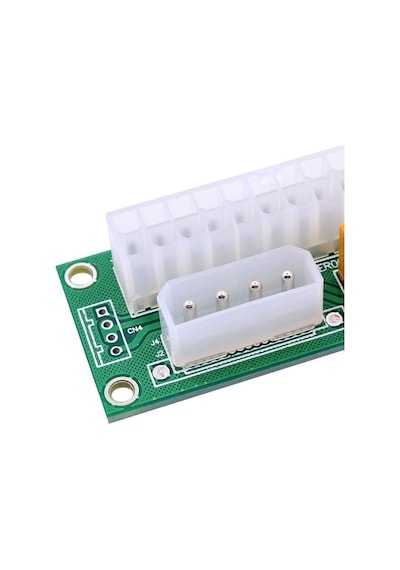 Atx Dual Psu Fan Çoklayıcı Kablosu 24 Pin 4326A Soğutucu Adaptör