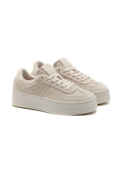 Tommy Hilfiger Tommy Jeans Kadın Bej Greenwich Süet Sneaker Bej