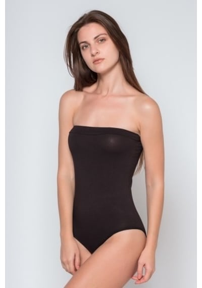 C&City Camasircity 305 Kadın Straplez Çıtçıtlı Body Siyah (543868746)