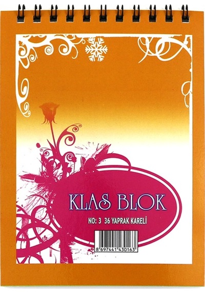 Klas Bloknot Spiralli Kareli No 3 36 Yp 24 Adet