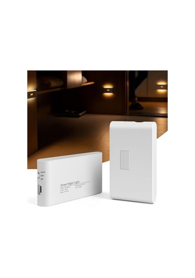 2 Adet Beril İki Yönlü Sensörlü Şarjlı Led Aplik, 5w 2700k Sıcak Işık, Dc 5v, 110 Hareket Algı Diğer