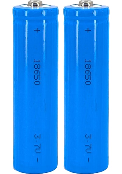 Hedyex 18650 Şarjlı Pil Çıkıntılı Başlıklı Fener Pili 3.7v Li-ion 2li
