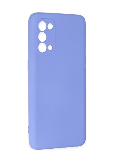 Oppo Reno 5 Uyumlu Kılıf Nano İçi Kadife Silikon - Lila