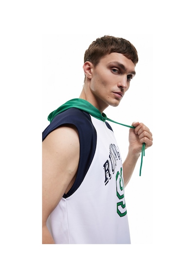 Koton Kapşonlu Reglan Kol Baskılı Oversize Spor Atlet Beyaz 5sam10124nk Beyaz