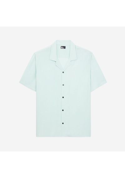 The Kooples Erkek Comfort Fıt Kısa Kollu Mavi Gömlek