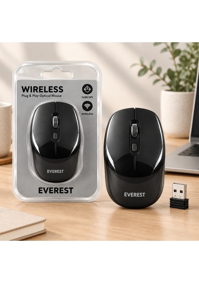 Kablosuz Optik Mouse 1600 Dpı Mi