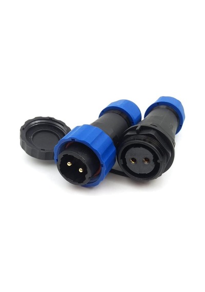 SD20 2 Pin 20mm Su Geçirmez Konnektör Takımı