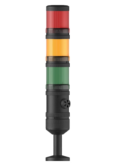 Mesan Ø70 3 Kat Işıklı Kolon Yanıp Sönen Ampul Buzzer Tüp Montaj 24vdc Ms 444.1.3.2.24vdc