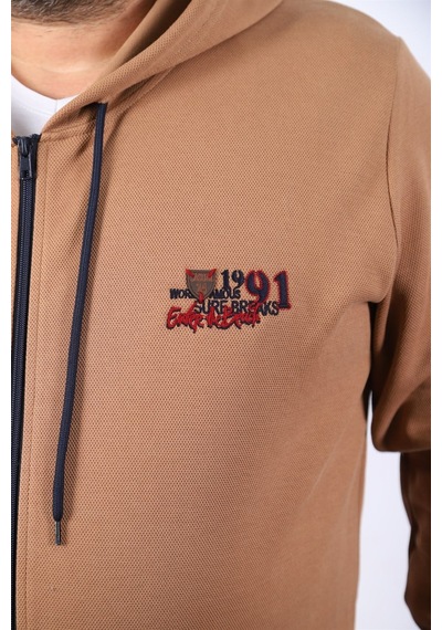 Moc Grande Mocgrande Büyük Beden Sweat Kapüşon Ninety One 22724 S.kahve