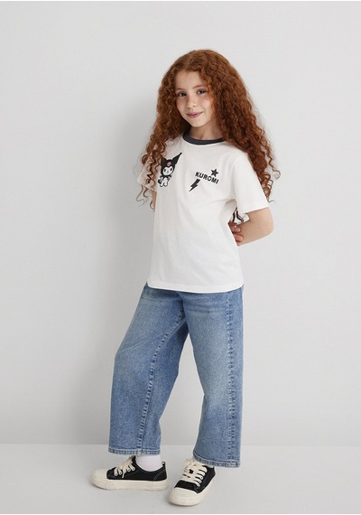 Mavi - Kuromi Baskılı Ekru Tişört 7610378-70057 Ekru