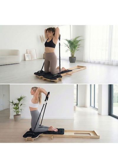 Kochler Yeni Nesil Katlanabilir Profesyonel Pilates Reformer Aleti - Az Yer Kaplayan, Kompakt Egzersiz Aleti