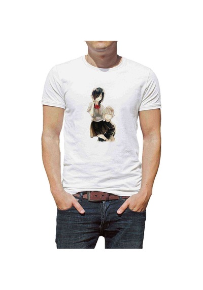 Anime Tokyo Ghoul Anteiku Touka Rabbit Baskılı Beyaz Erkek Tshir (531011841)