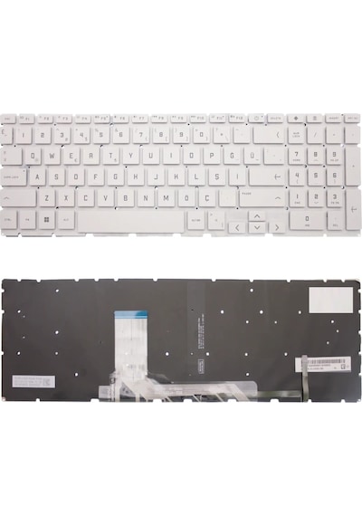 Hp Victus Gaming 16-d1058nt 7h8z2ea Notebook Klavye Beyaz Tr Işıklı