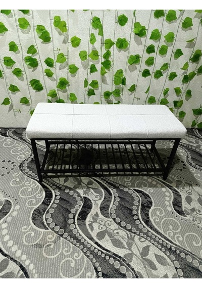 Özcan Metal Metal Ayaklı Raflı Bench Puf Bank Antre Mutfak Salon Yatak Odası Puf Bank 105 40 Beyaz Özcan Metal Metal Ayaklı Raflı Bench Puf Bank Antre Mutfak Salon Yatak Odası Puf Bank 105 40 Beyaz