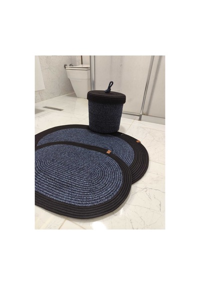 Jüt Hasır 3 Lü Banyo Paspas Takımı Bohem Tarzı Banyo Takımı Paspas:50x80/ 40x60 /sepet/25x25 Kırçılmavi Siyah Kırçılmavi Siyah Jüt Hasır 3 Lü Banyo Paspas Takımı Bohem Tarzı Banyo Takımı Paspas:50x80/ 40x60 /sepet/25x25 Kırçılmavi Siyah Kırçılmavi Siyah