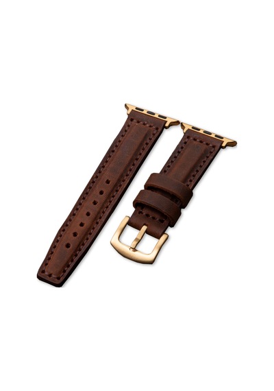 vagave Apple Uyumlu  Watch 42 44 45 49 MM Ultra Deri Kordon- Kahve