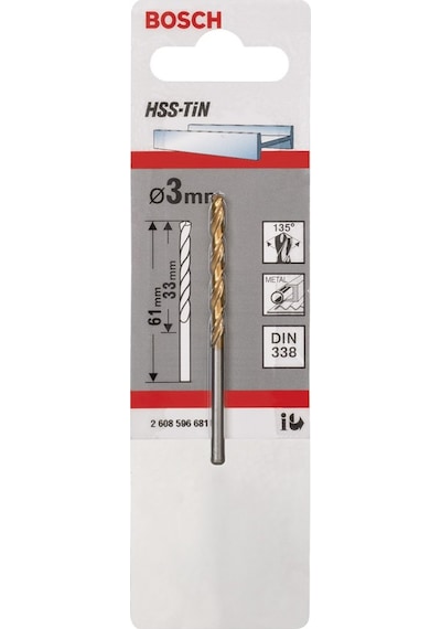 Bosch - Hss-Tin Metal Matkap Ucu 3 61 Mm