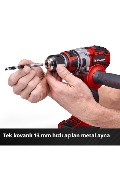 Einhell Profesyonel TP-CD 18/80 Li Bl Akülü Vidalama Seti 4AH Starter Kit 4 Parça XS-case Fayans Delici Uç Seti + Saklama Çantası Dahil