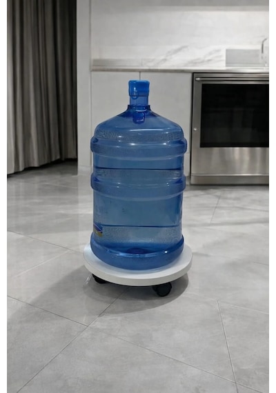 Yuvarlak Tekerlekli Saksı Altlığı 32 Cm Damacana Ve Tüp Altlığı Hareketli Saksı Sehpası Saksı Altlığı, Damacana Altlığı