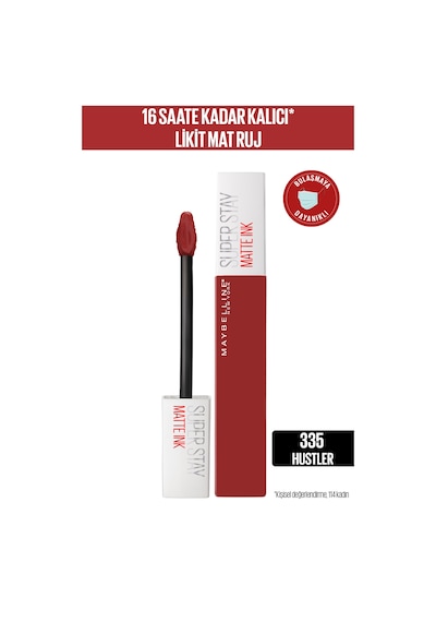 Maybelline New York Süper Stay Matte Ink Likit Mat Ruj 335 Hustler 5 ML