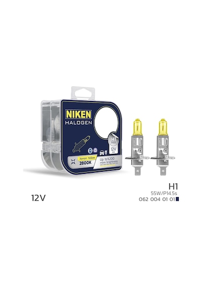 Niken 12v H1 55w Sarı Işık Ampul P14.5s 2800k