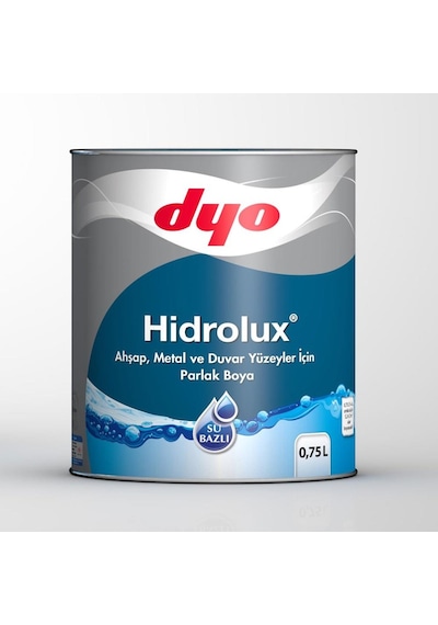 Dyo Hidrolüx 0,75 Litre Beyaz Su Bazlı Ahşap Metal Boyası (104588540)