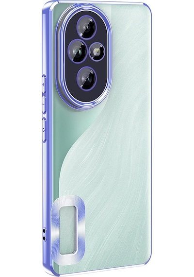 Honor 200 Kılıf Kamera Korumalı Logo Gösteren Omega Kılıf Sierra Mavi