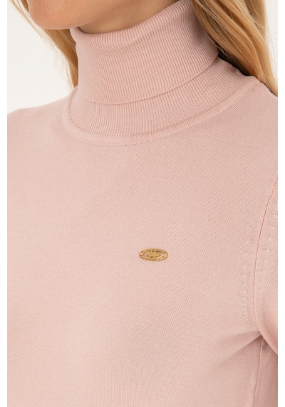U.S. Polo Assn. Kadın Pudra Boğazlı Kazak 50314835-VR042