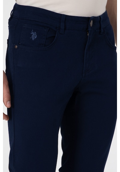 U.S. Polo Assn. Erkek Lacivert Kanvas Pantolon 50309126-VR033