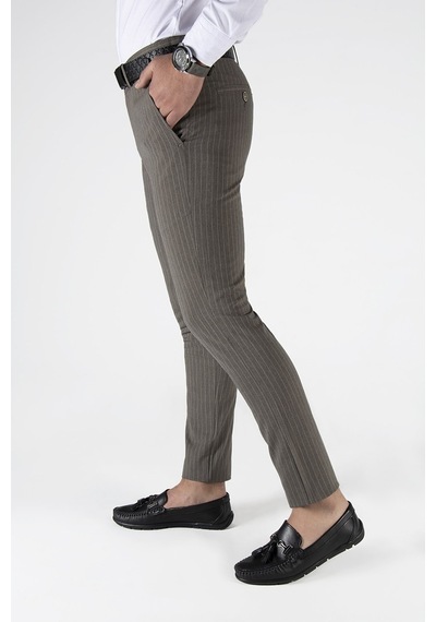 Terapi Men Erkek Slim Fit Dik Çizgili Italyan Kesim Keten Pantolon 21k-2200420-2 Kahve Kahverengi Terapi Men Erkek Slim Fit Dik Çizgili Italyan Kesim Keten Pantolon 21k-2200420-2 Kahve Kahverengi