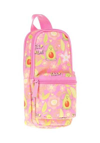 Kaukko Kalem Çantası Nature Junior Bag Avocado Üç Bölmeli Kalemlik